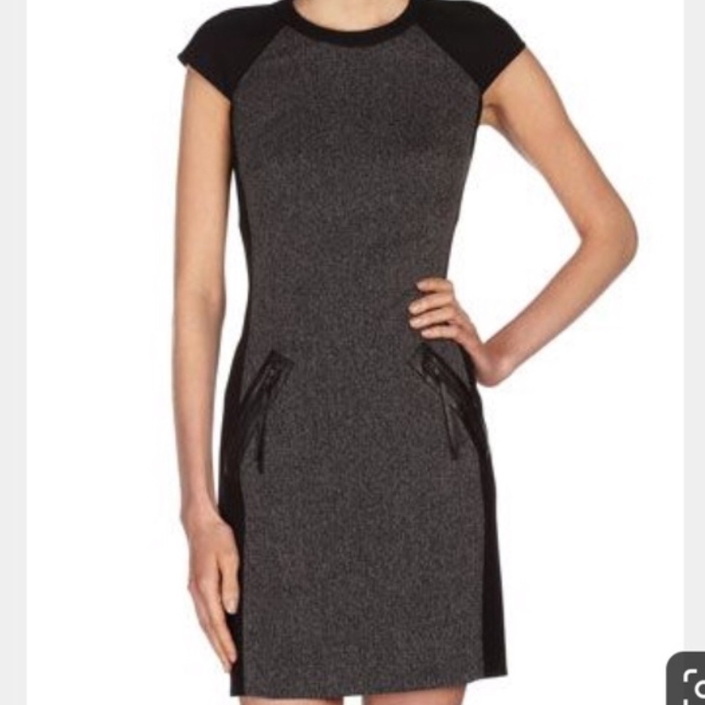 NWOT: Rebecca Taylor Mixed Media Sheath Dress - 4
